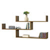 WANDREGAL Grimstad - Dunkelbraun, Holzwerkstoff (119/55/18cm) - [en.casa]
