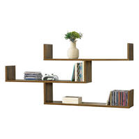 WANDREGAL Grimstad - Dunkelbraun, Holzwerkstoff (119/55/18cm) - [en.casa]