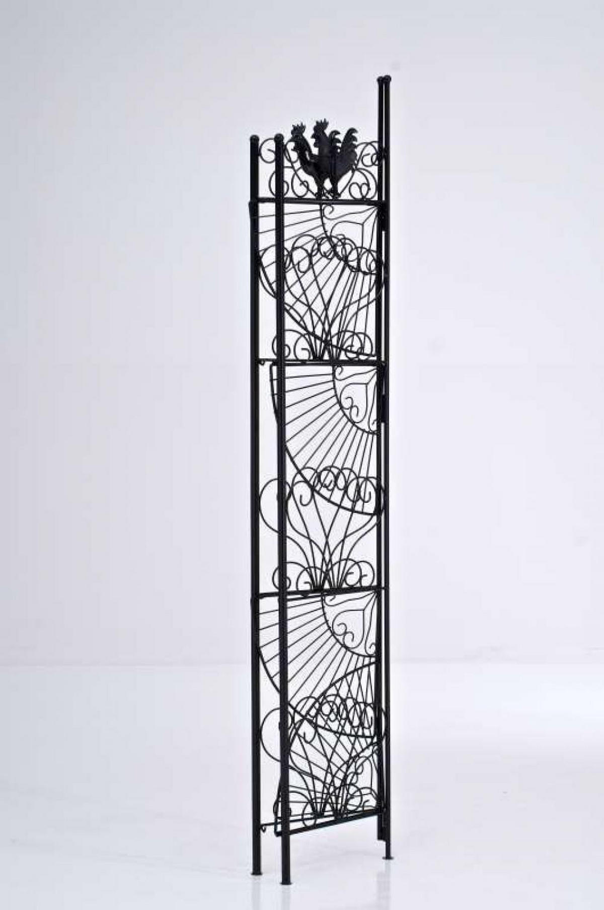STANDREGAL Metall Schwarz - Schwarz, Metall (41/151/41cm) - CLP
