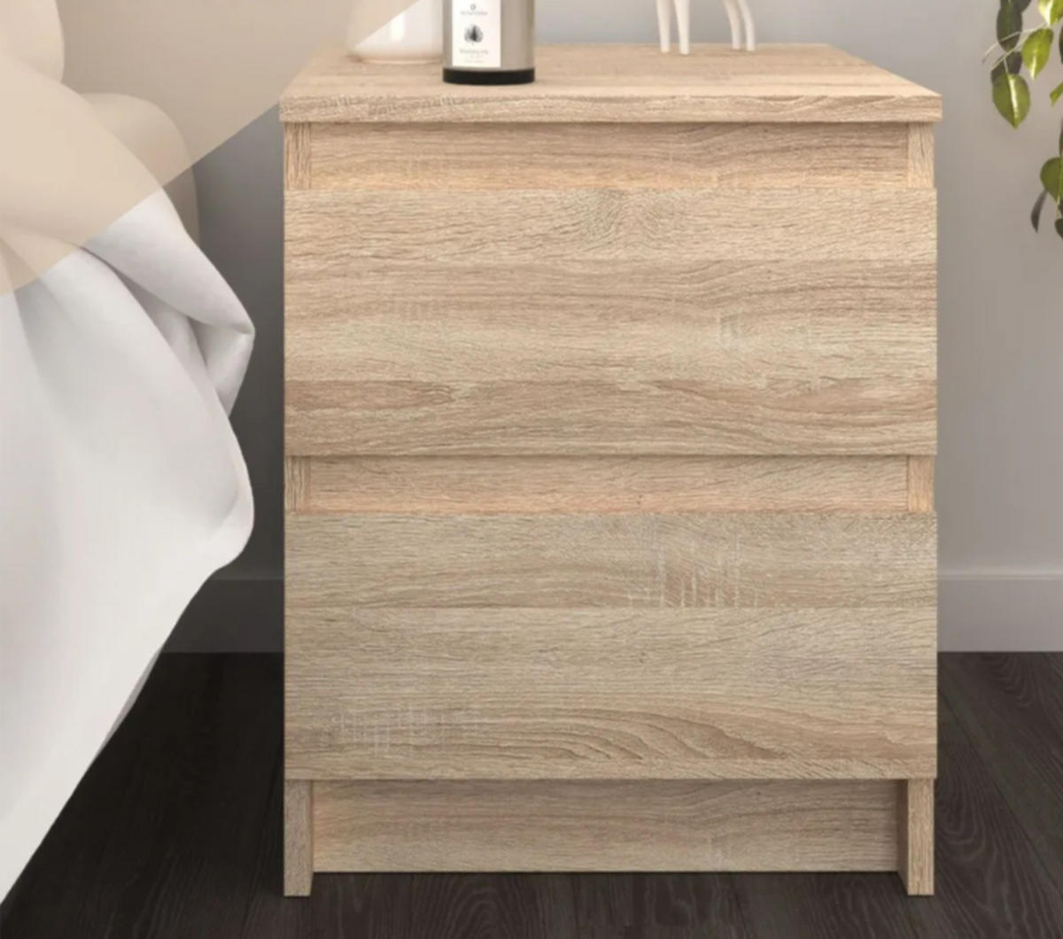 NACHTTISCH Sonoma Eiche 40/50/43 - Sonoma Eiche, Holzwerkstoff (40/50/43cm) - RAUMHIRSCH FURNITURE