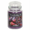 DUFTKERZE Woodbridge - Lila, Naturmaterialien/Glas (17cm)