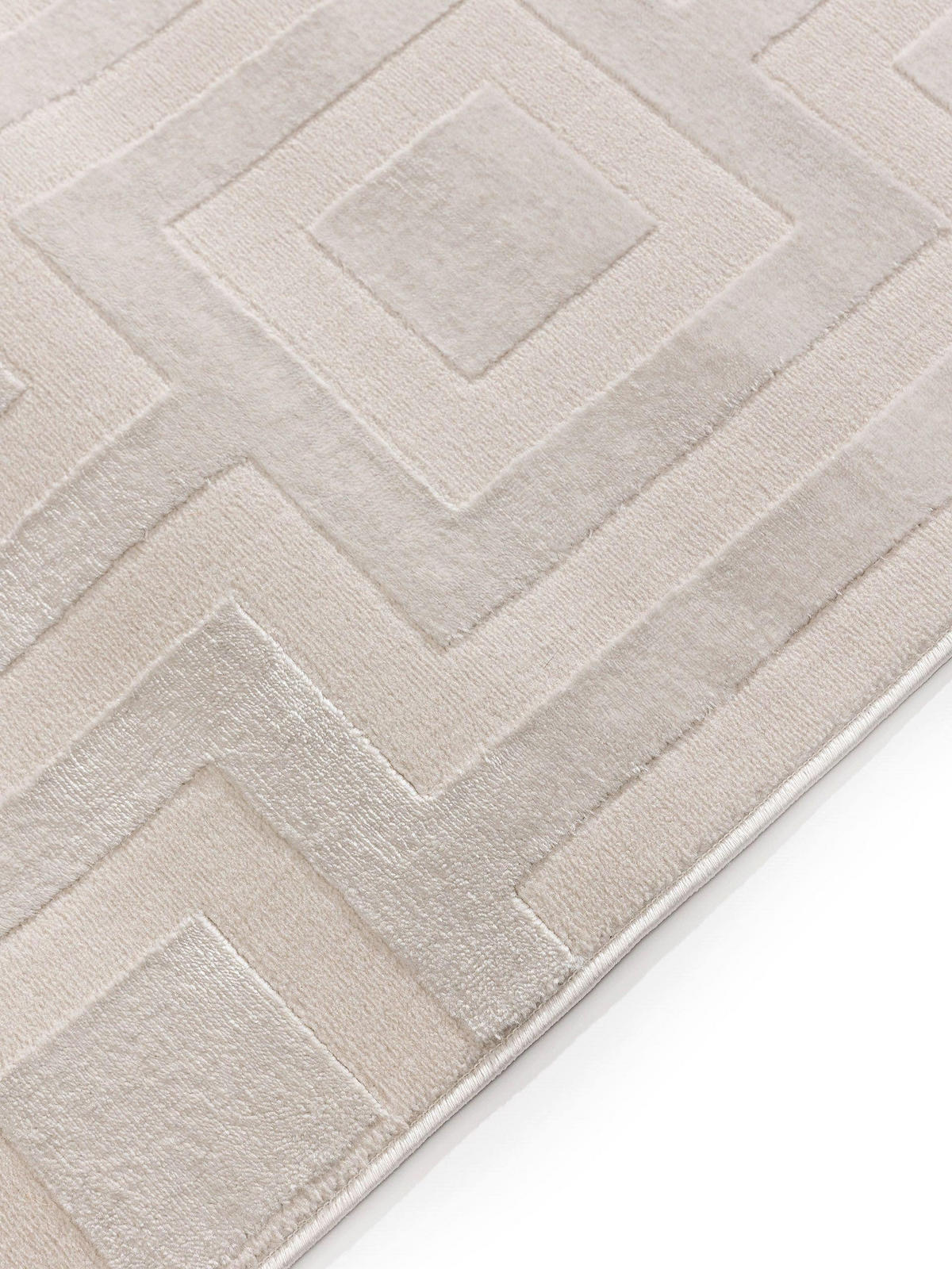 TEPPICH Claire Cream 140x200 cm - Creme, Kunststoff (140/200cm) - benuta