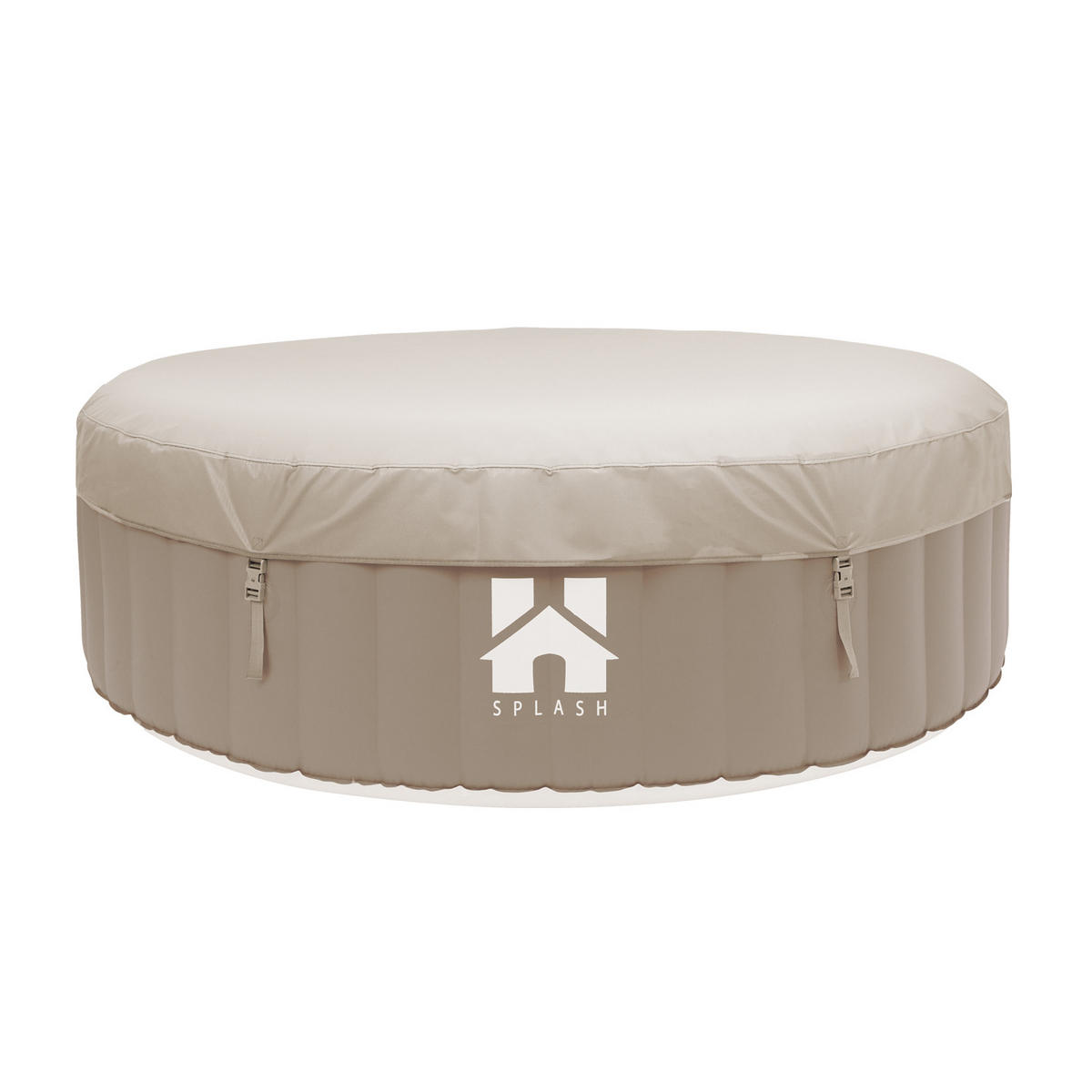 WHIRLPOOL SPLASH - Farbe: Beige - Beige, Kunststoff (208/65/208cm) - Home Deluxe