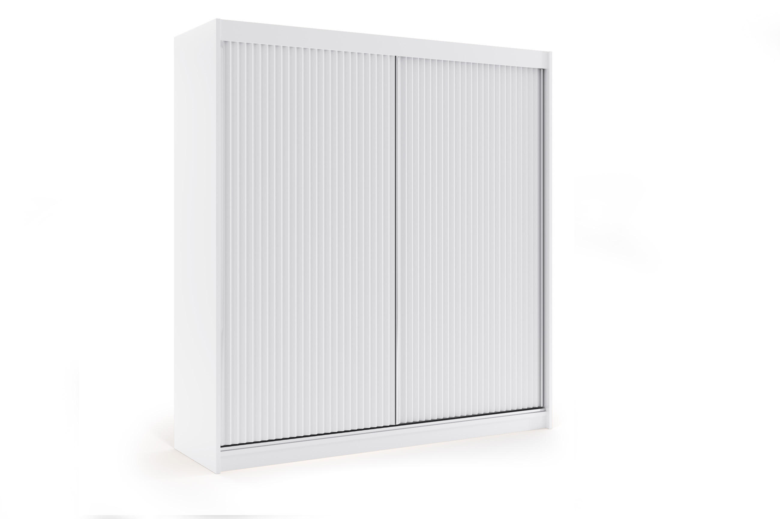 KLEIDERSCHRANK RYFLOX - 200 - Weiß - Weiß, Holzwerkstoff (200/215/61cm) - ALTDECOR