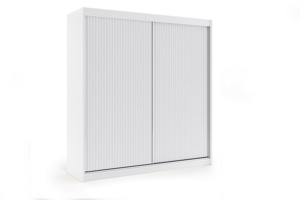 KLEIDERSCHRANK RYFLOX - 200 - Weiß - Weiß, Holzwerkstoff (200/215/61cm) - ALTDECOR