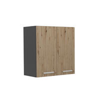 HÄNGESCHRANK R-Line Artisan-Eiche 60 cm - Anthrazit/Eiche Artisan, Holzwerkstoff (60/60/31cm) - Vicco