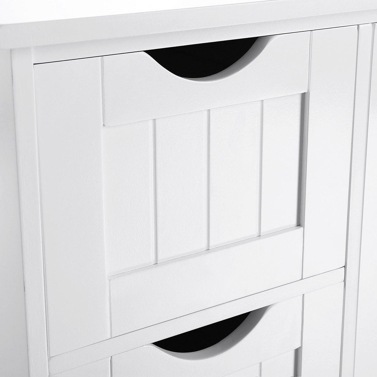 SIDEBOARD - Weiß, Holzwerkstoff (81/30/55cm) - Hansiro