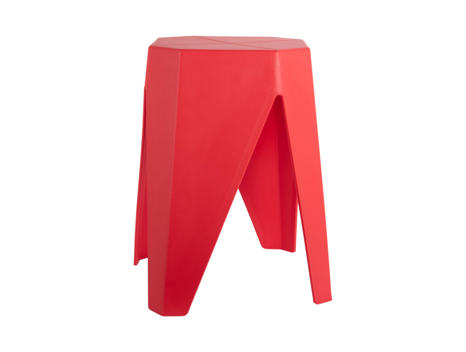 HOCKER Cherish Bright red 29/29/47 cm - Rot, Kunststoff (29/47/29cm) - Leitmotiv