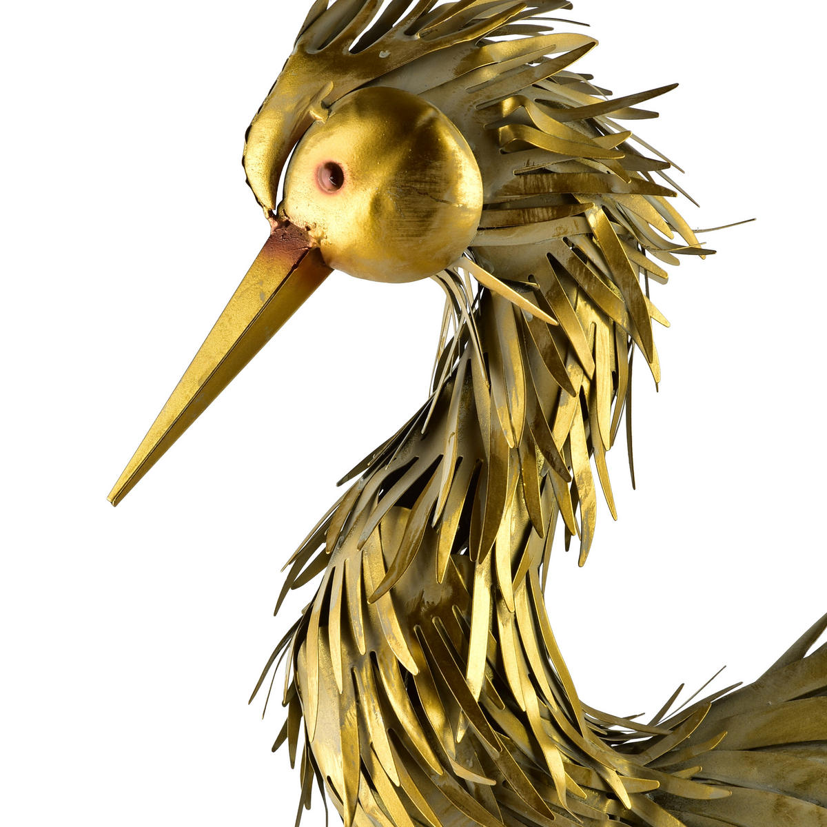 DEKORAČNÍ FIGURA CEDRIC, kov, zelená - zlatá, kov (60/25/65cm) - Mondex