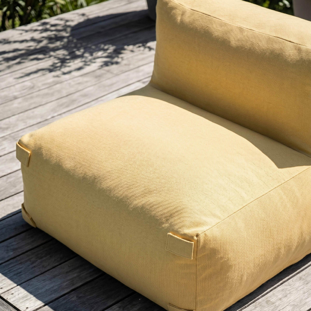 SESSEL, Hellgelb - Gelb, Textil (85/65/85cm) - Oviala