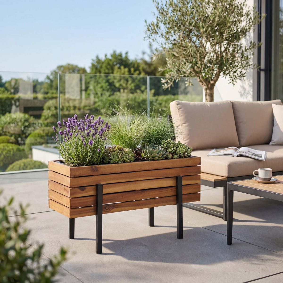 PFLANZKASTEN Braun - Braun, Holz (62/35/26cm) - MCW