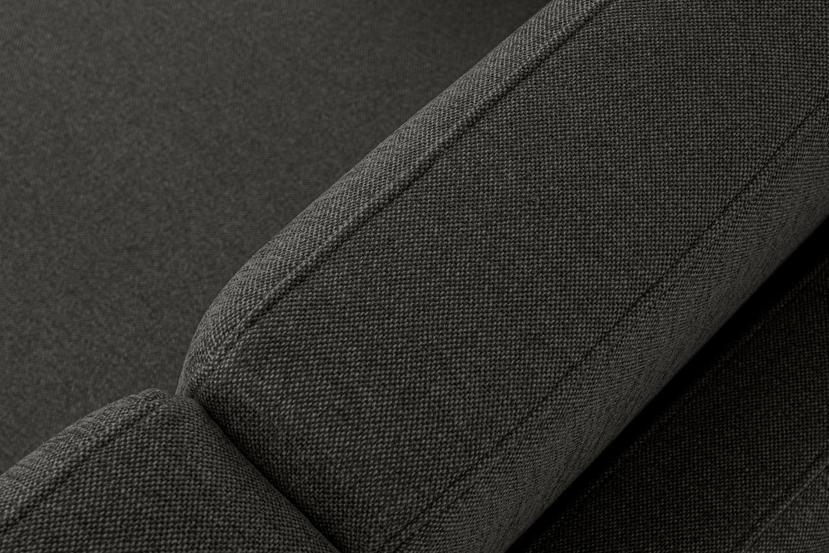 2-SITZER-SOFA TAGIO II mit Armlehnen, Graphit - Graphitfarben, Textil (88/80/153cm) - KONSIMO®