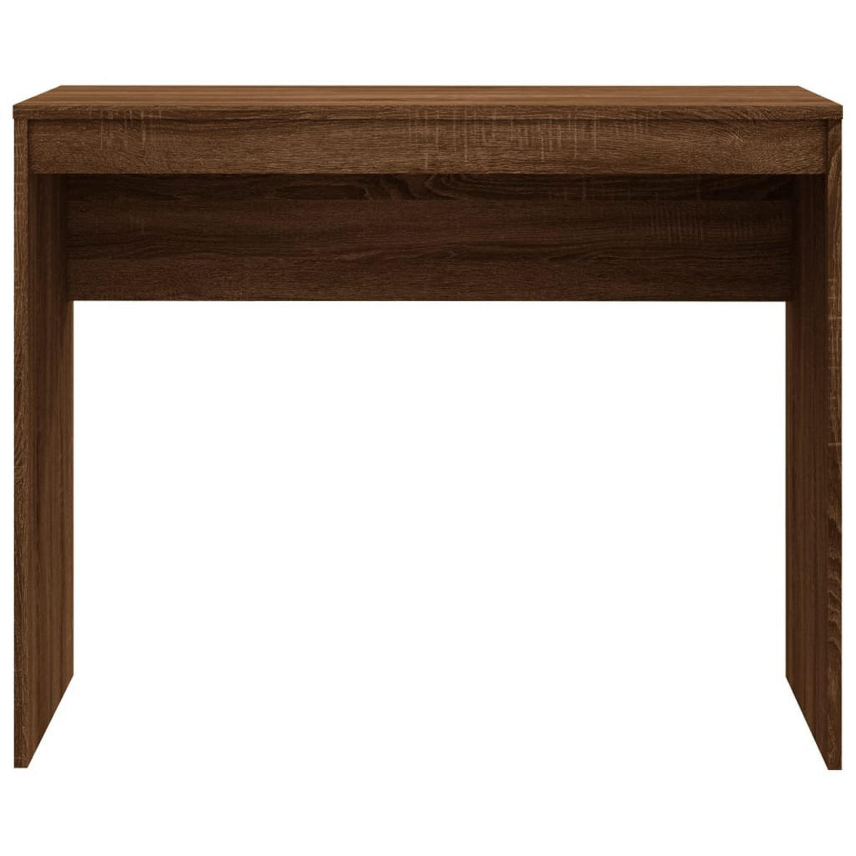 SCHREIBTISCH Modern 90/40/72 cm aus Holzwerkstoff Braun Eichen-Optik Dekor - Dunkelbraun, Holz (40/90/72cm) - vidaXL