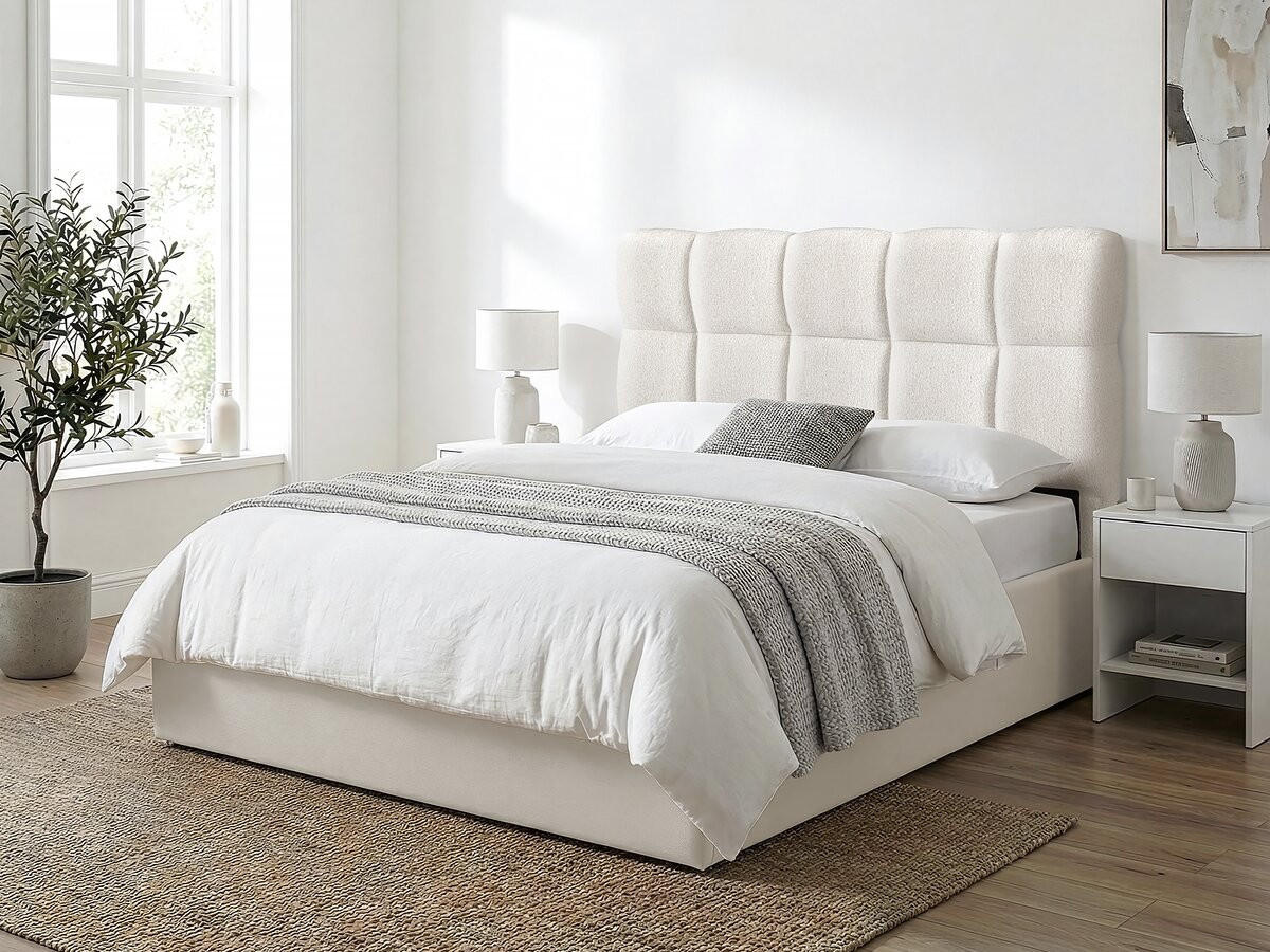 KOPFTEIL UND LATTENROSTSCHUTZ alpe d'huez beige - Beige, Textil (11/112/158cm) - Habitat Garten