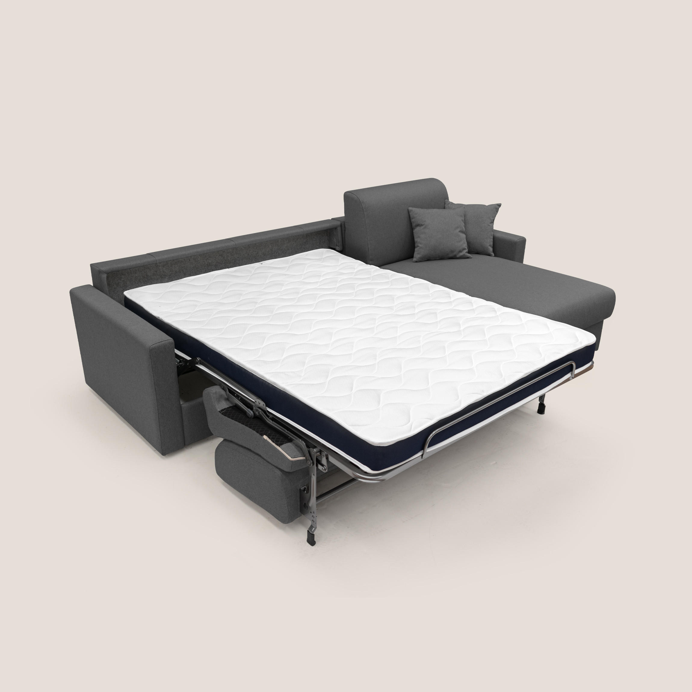 ECKSOFA RECHTS Chris - Anthrazit, Textil (288/96cm) - Divani.store