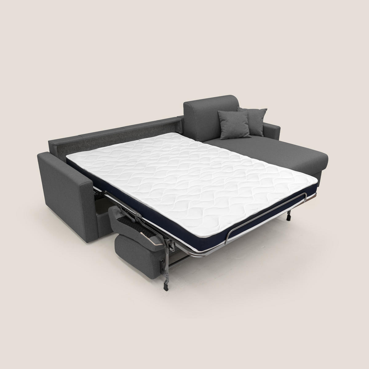 ECKSOFA LINKS Chris - Anthrazit, Textil (268/96cm) - Divani.store