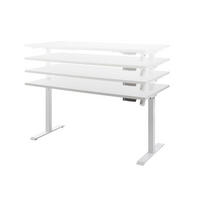 SCHREIBTISCH Ben in Weiß elektrisch höhenverstellbar, als Normalvariante - Weiß, Holzwerkstoff (77/160/127cm)