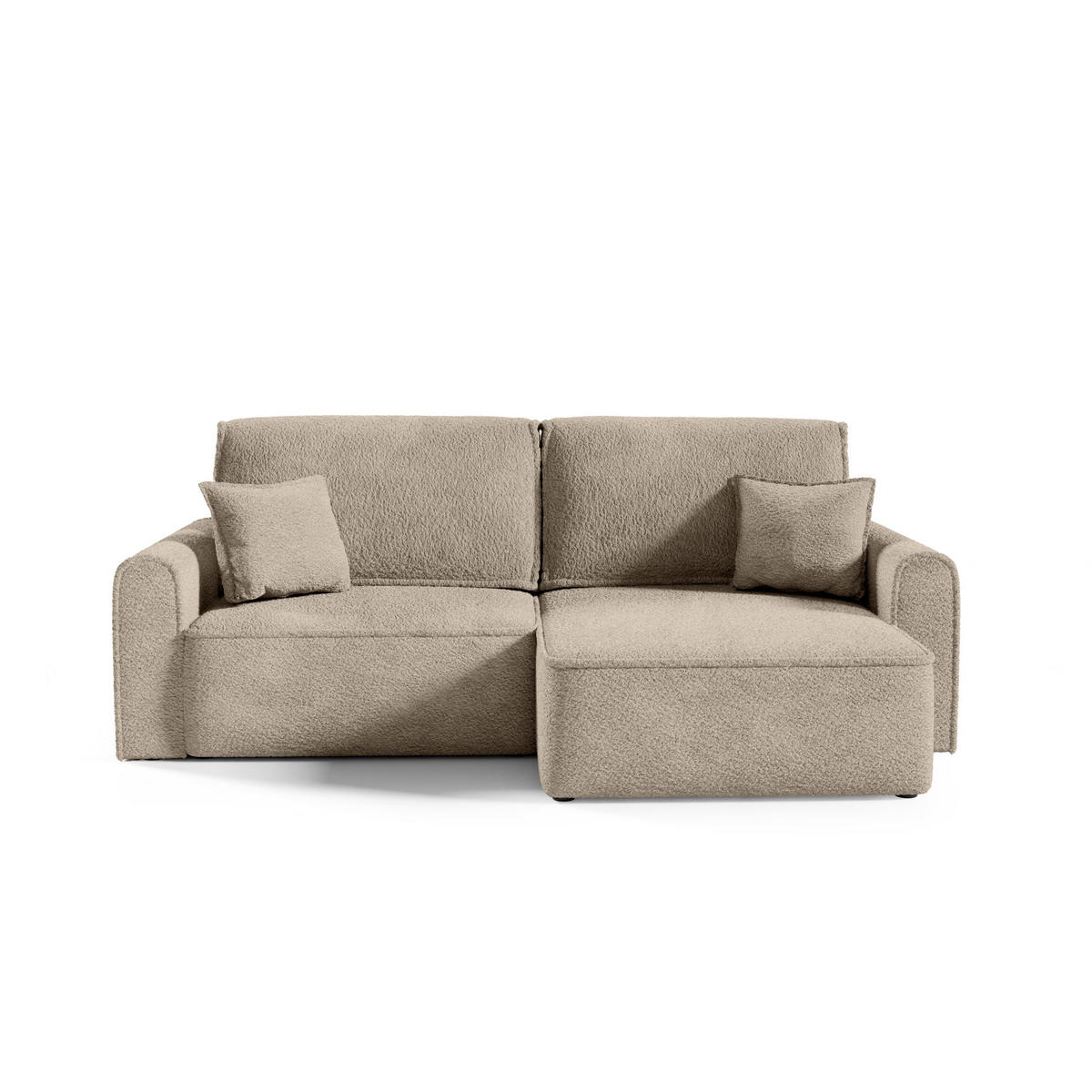 ECKSOFA Universelle Seite Plauen Mini, Beige - Beige, Textil (240/158cm) - Meblito