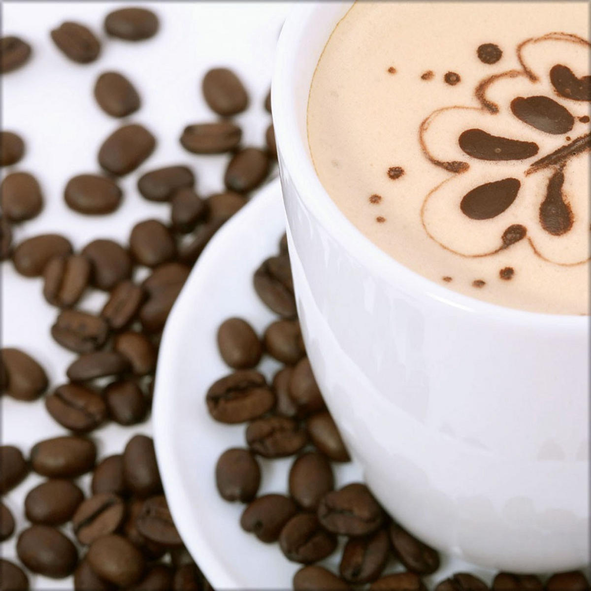 GLASBILD 30x30 cm Küche Kaffee - Beige, Glas (30/30cm) - artissimo