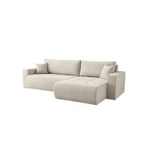 ECKSOFA Armari Mit Schlaffunktion - Creme, Holzwerkstoff/Textil (154/277cm) - Fun Möbel