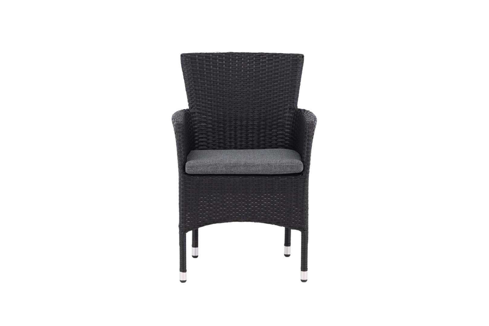 ebuy24 Gartenstuhl Schwarz 58x87x60 cm