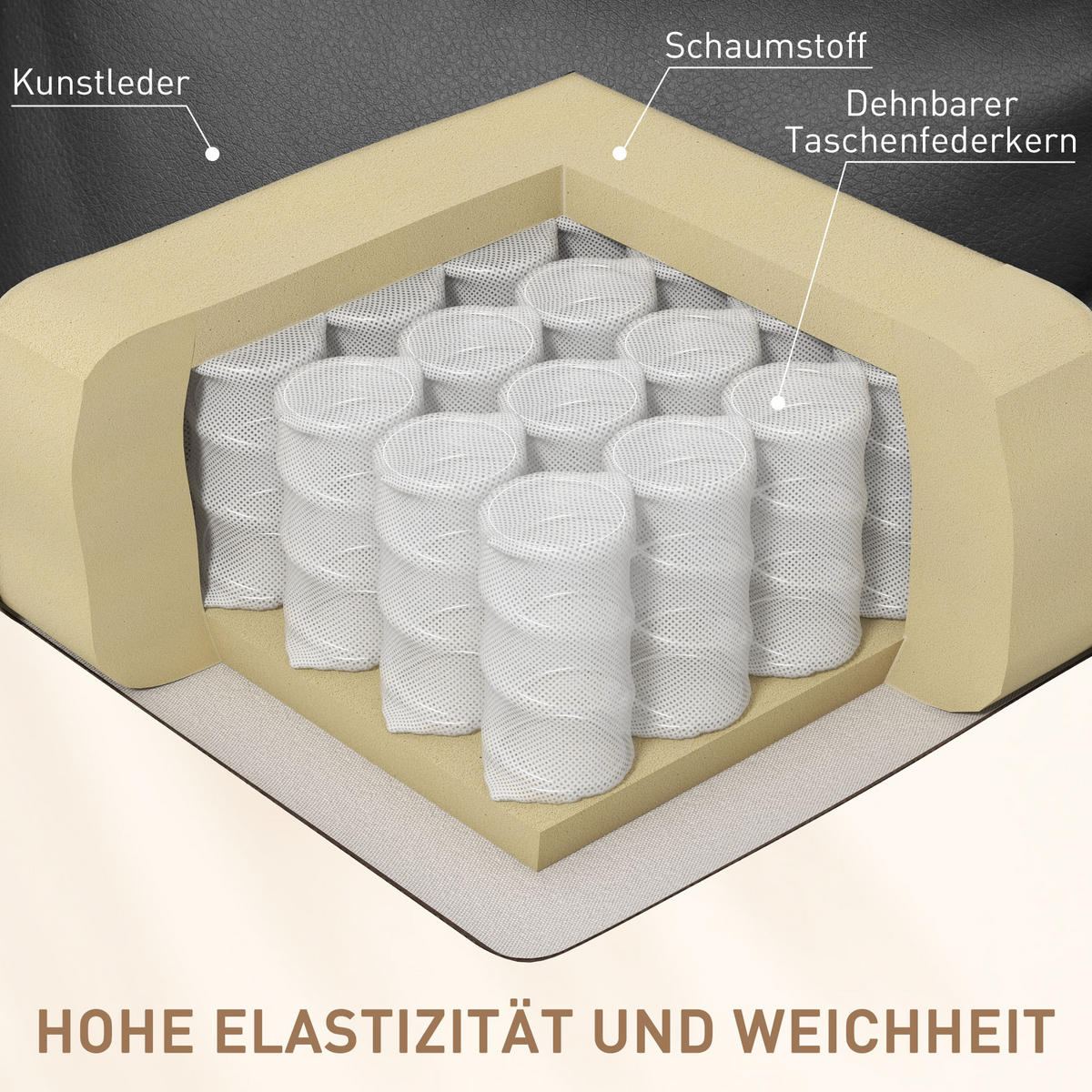 MASSAGESESSEL Fernsehsessel Elektrisch Relaxsessel 5 Massage-Modi Schwarz - Schwarz, Kunststoff/Metall (92/109/84cm) - HOMCOM
