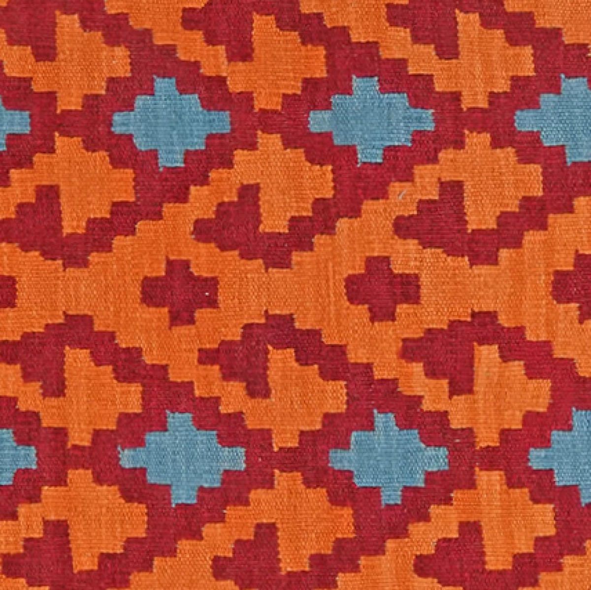KELIM-LÄUFER handgewebt Gashgai Orange 245/60 cm Schurwolle - Orange, Textil (60/245cm) - Looma