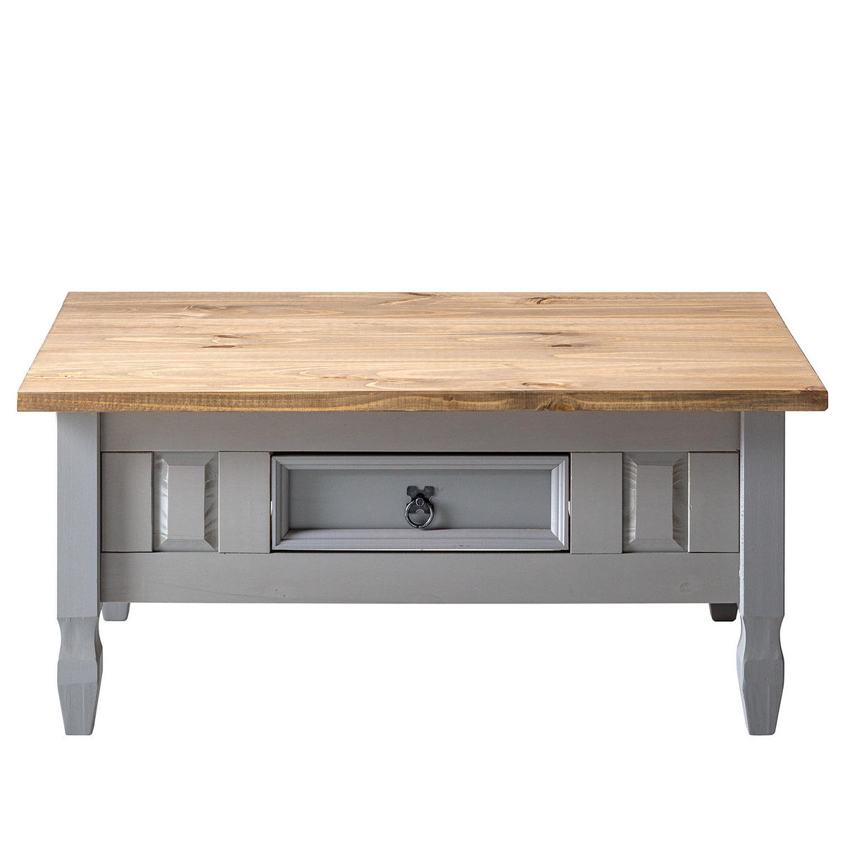 HOME24 Couchtisch FINCA RUSTICA - Braun, Holz (60/100/46cm) - home24
