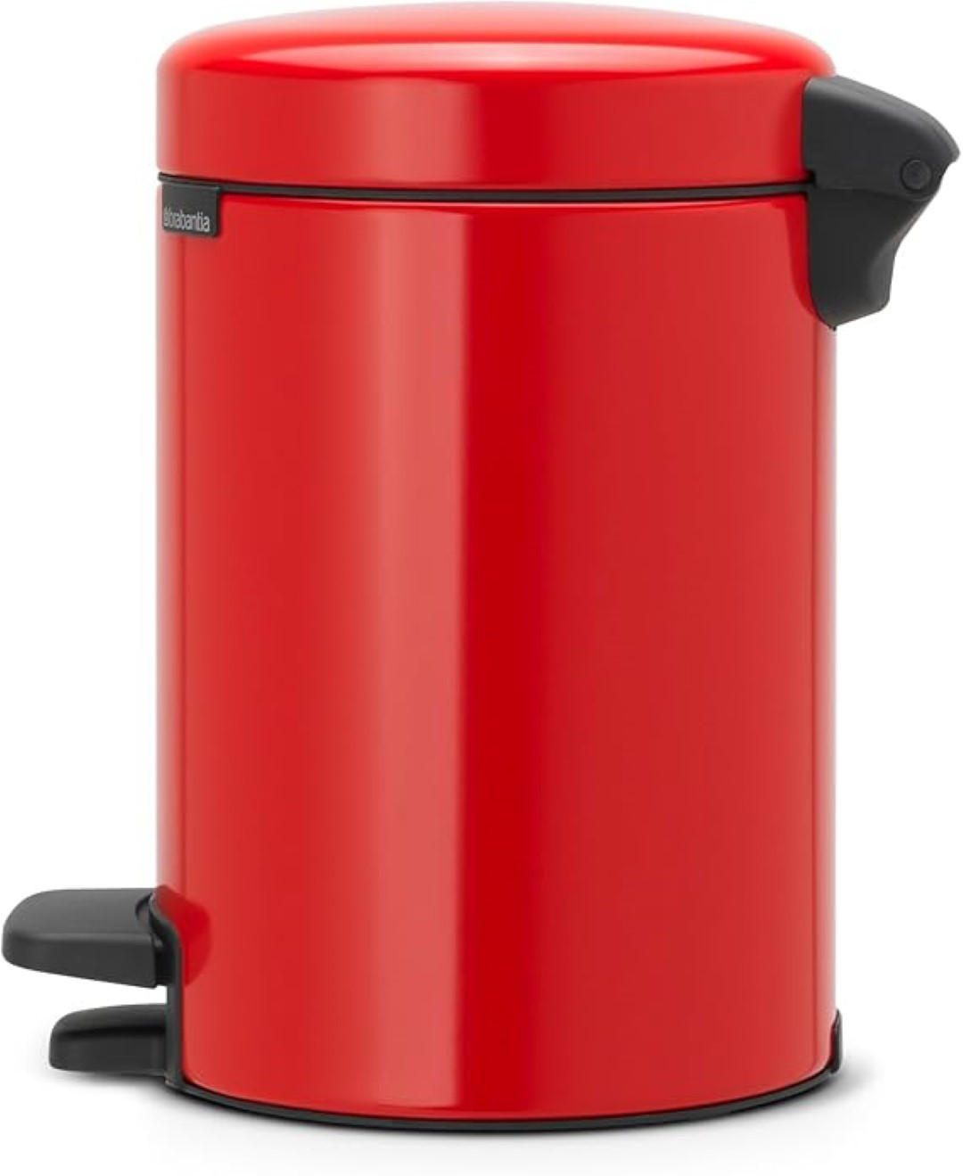 MÜLLEIMER klassisch Mit Soft Verschluss 3 Liter 26,4 x 16,8 x 23,5 cm Metall Rot - Rot, Metall (16.8/26.4/23.5cm) - PROREGAL