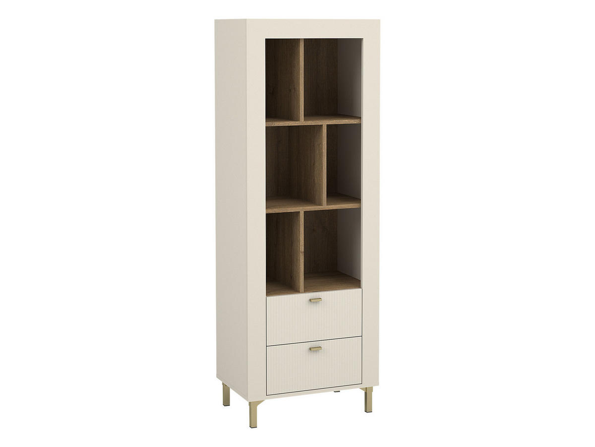 STANDREGAL Mossa 2S MO04 - Kaschmir/Goldfarben, Holzwerkstoff/Kunststoff (60/169/40cm) - MIRJAN24