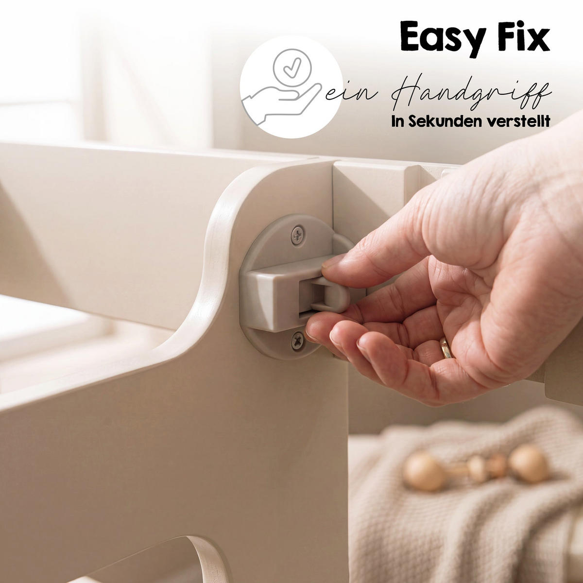 LERNTURM Sit & Step 2in1 - Kaschmir, Holzwerkstoff/Metall (53.5/88/51.5cm) - Roba