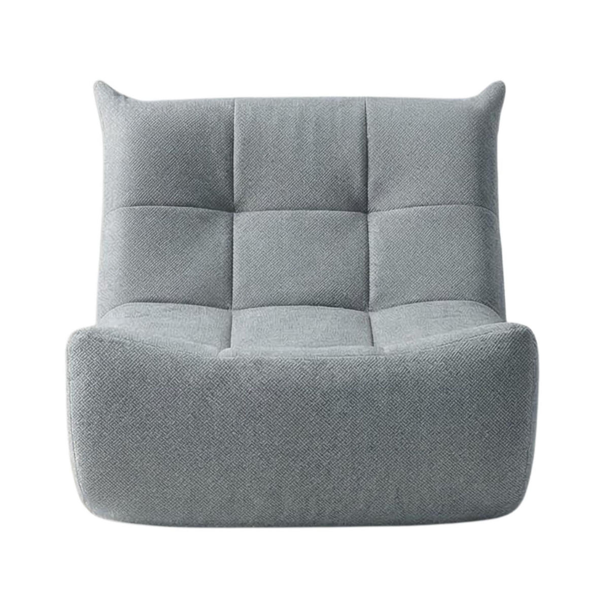 SITZSACK aus grauem Chenille im Togo-Stil mit Memory Foam - Grau, Textil (76/67/98cm) - Urban Meuble