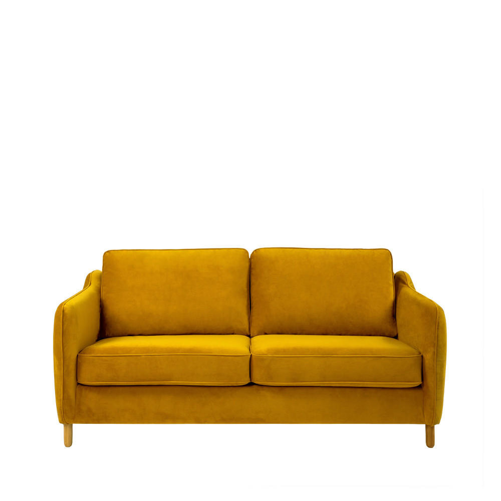 BETTSOFA - Senfgelb - Gelb, Textil (162/85/97cm) - Drawer