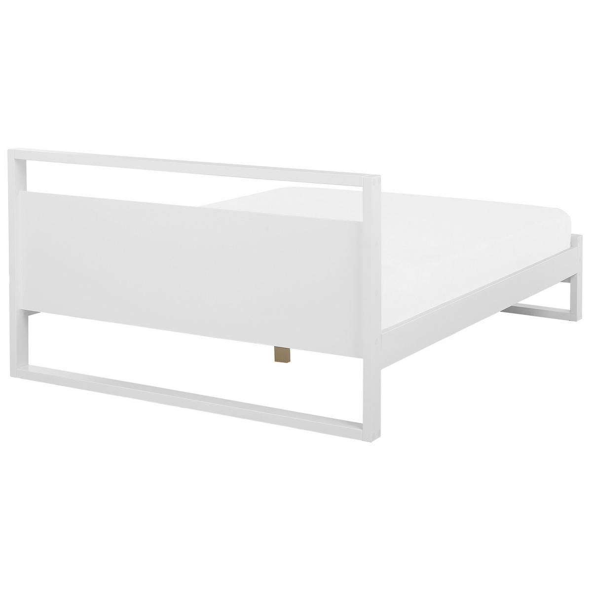 HOLZBETT 180/200cm Weiß Giulia - Weiß, Holz (180/200cm) - Beliani
