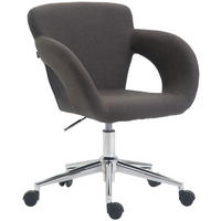 BÜROSTUHL Eddy, Stoff Dunkelgrau - Dunkelgrau, Textil/Metall (62/91/56cm) - TPFLiving