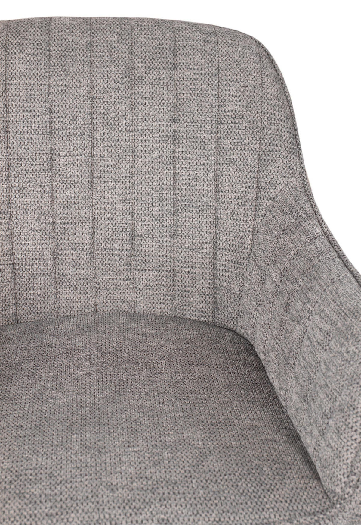 DININGSESSEL Matera - 4er Set - drehbar - hellgrau - Hellgrau/Schwarz, Textil/Metall (59/84/61cm) - bene living