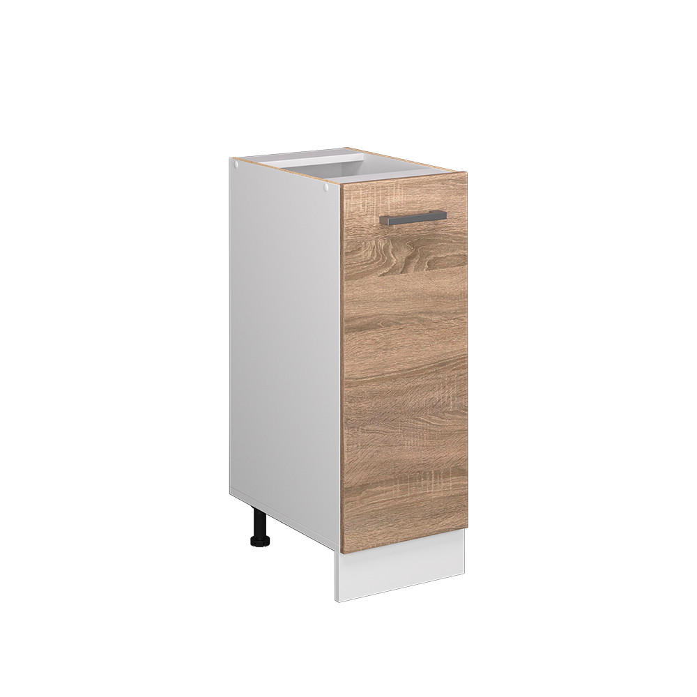 APOTHEKERSCHRANK R-Line Sonoma 30 cm ohne AP - Weiß/Sonoma Eiche, Holzwerkstoff (30/81.6/46cm) - Vicco