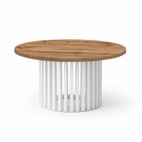 COUCHTISCH DOVER, 75 cm, minimalistisch und zeitlos, Eiche Wotan/Weiß - Eiche Wotan/Weiß, Holz (40/75/40cm) - Dekori_Interiors