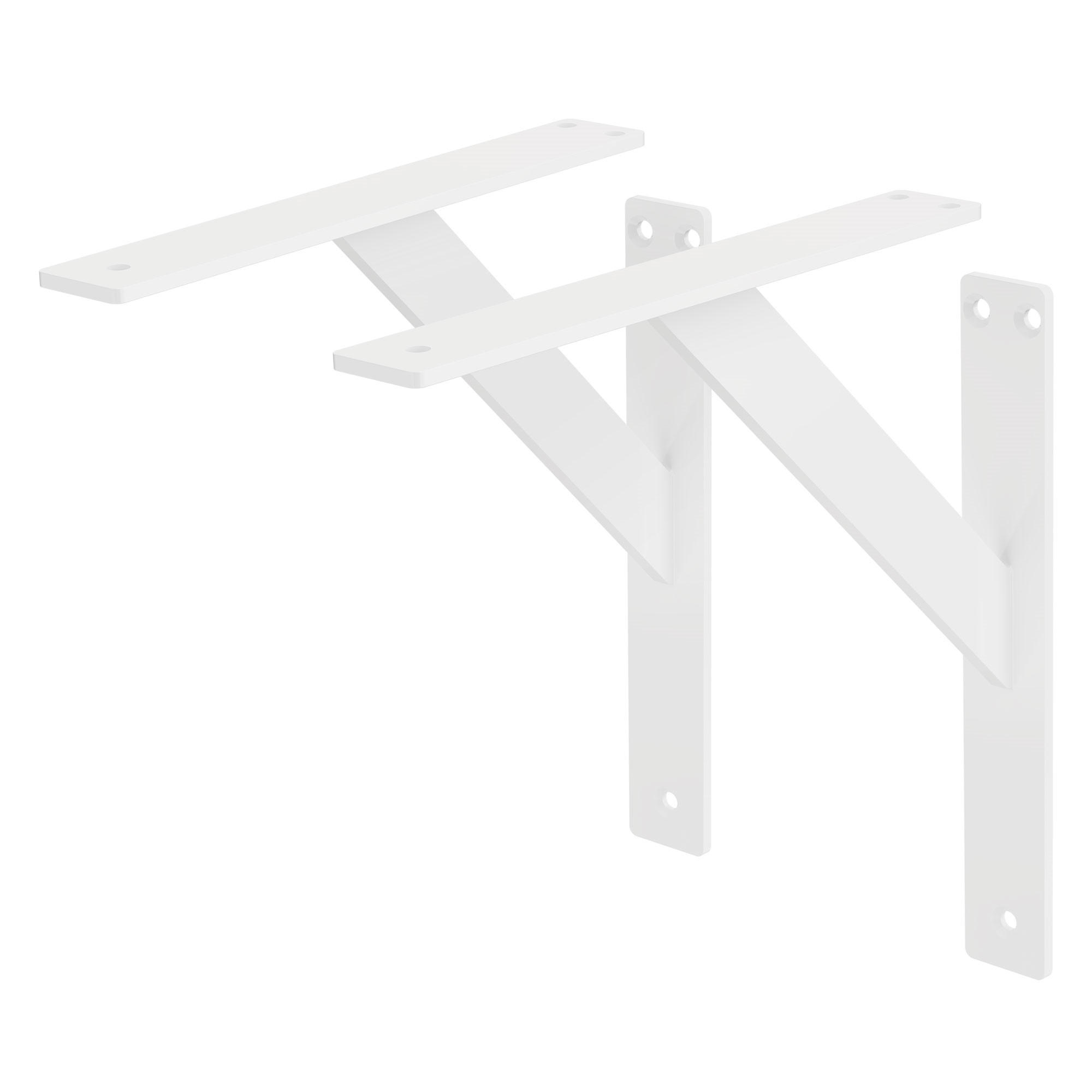 REGALHALTERUNGEN - Weiß, Metall (24/3/24cm) - ML-DESIGN