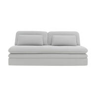 SCHLAFSOFA Mit Bettkasten OLIA, Stoff Poso, Hellgrau - Hellgrau, Holz (190/75/90cm) - Kaiser Möbel