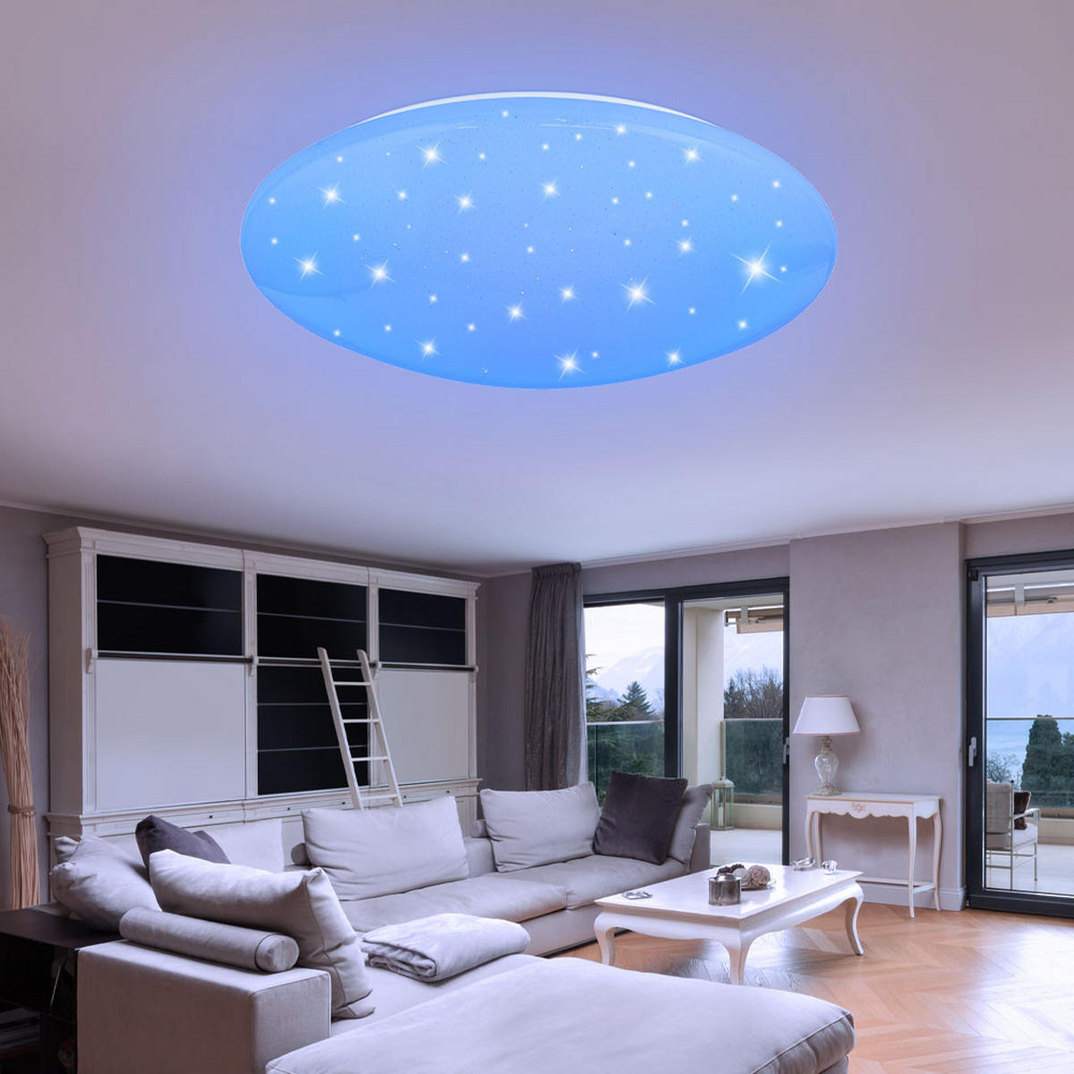 LED DECKENLEUCHTE ATREJU I Weiß Metall Acryl - Weiß, Metall (50/50/14cm)