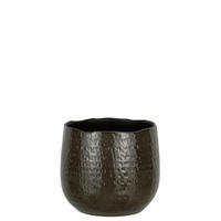 BLUMENTOPF PATROON - Töpferei - Grau - L - Ø 25,5 cm - Grau, Keramik (25.5/22cm) - J-Line