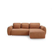 ECKSOFA Carmela 3 Sitzplätze Orange - Orange, Holz (304/190cm) - Petits-meubles
