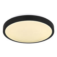 LED DECKENLEUCHTE Gregory Metall Schwarz - Schwarz, Metall (30/30/9cm) - Globo Lighting