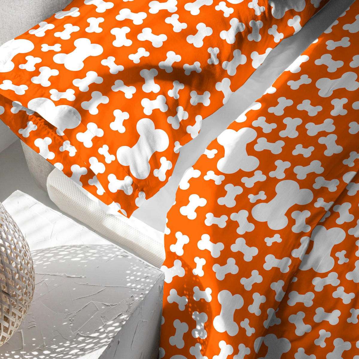 BETTBEZUG 2er-Set teiliges dogs (d) 155x220 cm (komfortgrösse) mehrfarbig - Multicolor, Textil (155/220cm) - Happy Friday