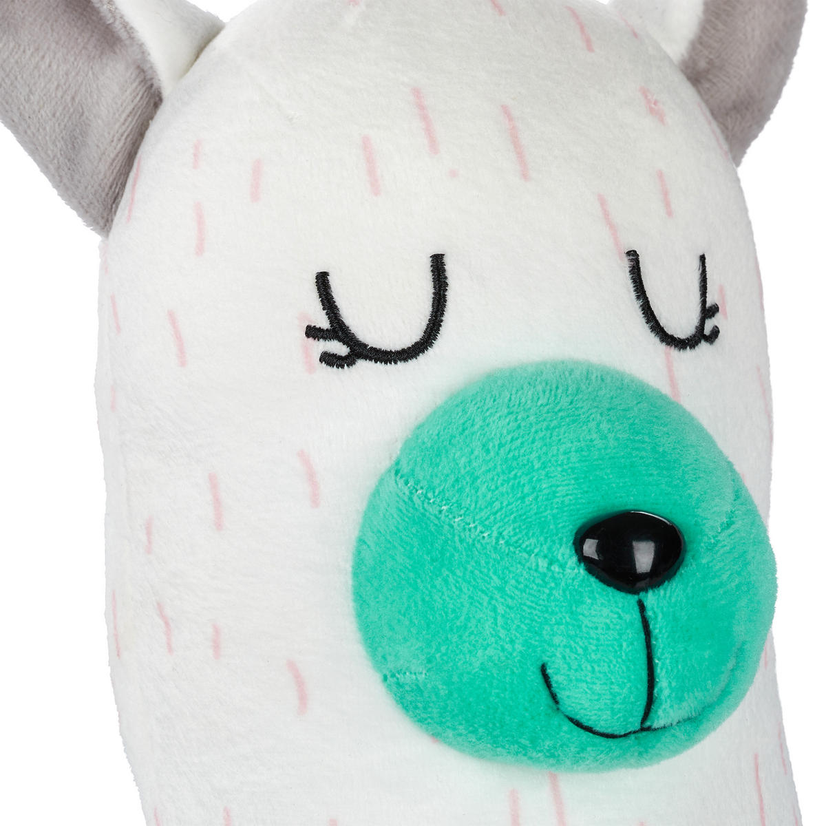 TIERHOCKER Kinder - Weiß, Holzwerkstoff/Textil (28/48/42cm) - Relaxdays