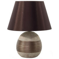 TISCHLAMPE Sado 28/28/37 cm - Braun, Keramik (28/28/37cm) - Beliani