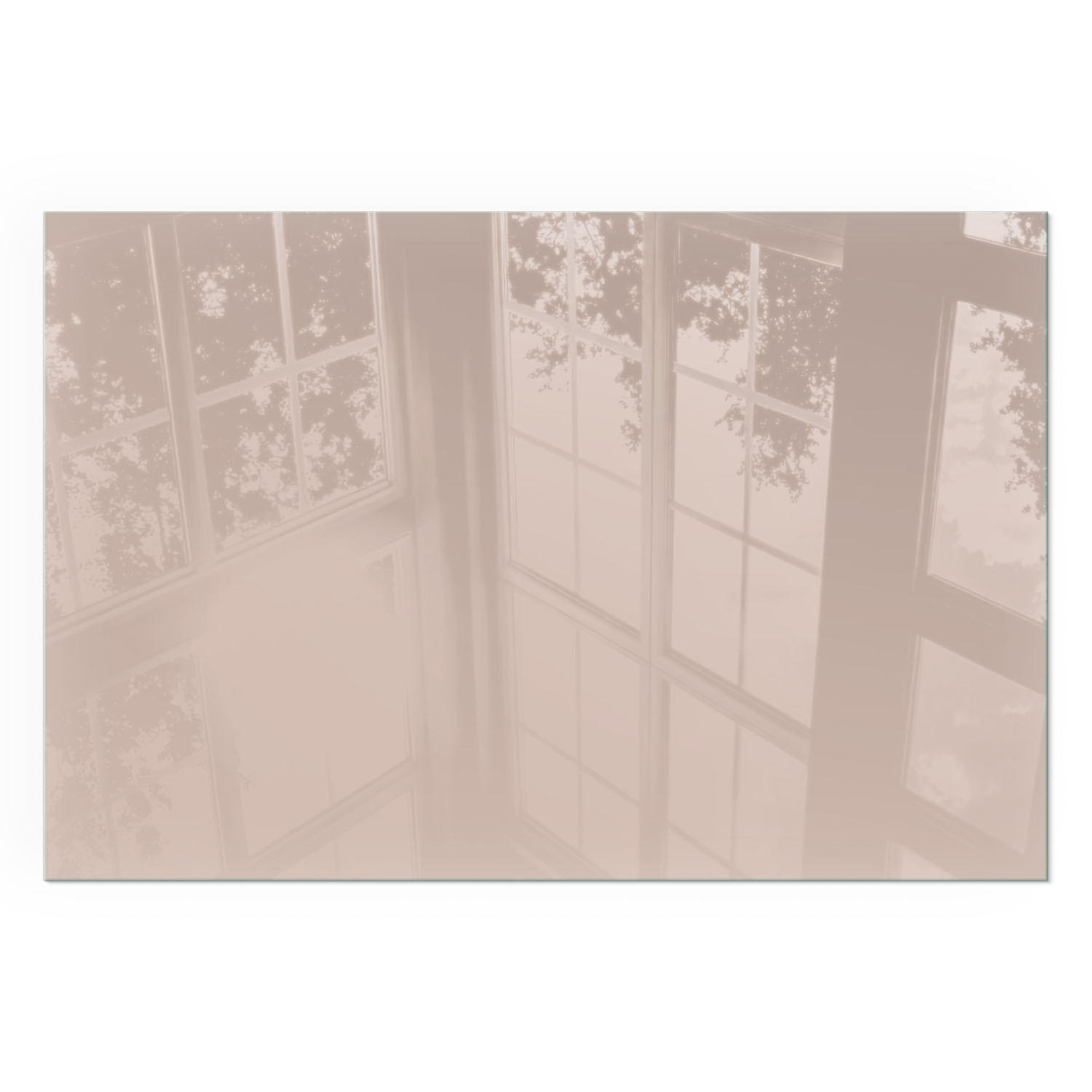 GLASPLATTE für Kamin 120x80 cm - Orange, Glas (120/80/0.4cm) - TULUP