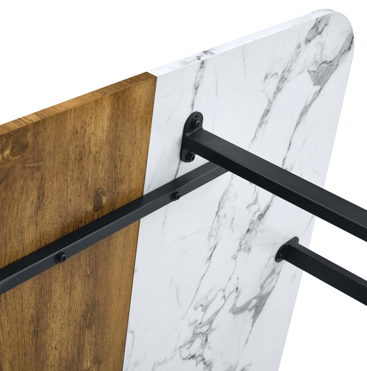 ESSTISCH 153/100/79 Natural Wood aus MDF mit pflegeleichter Oberfläche - Braun, Holzwerkstoff (153/100/79cm) - OKWISH