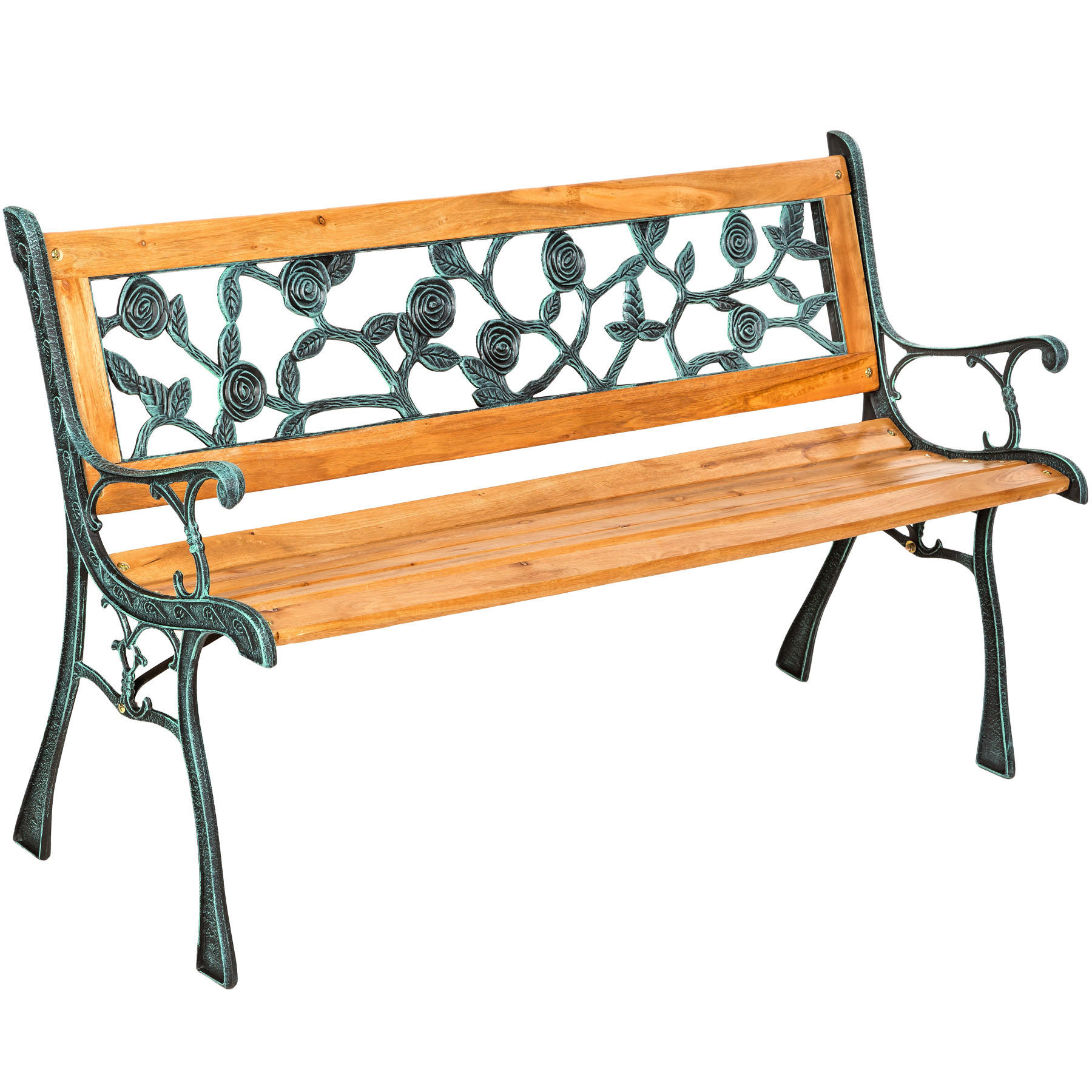 GARTENBANK Marina,124 x 52 x 74 cm,braun - Braun, Holz (52/74/124cm) - tectake
